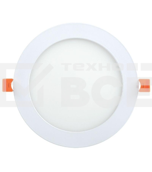 Светильник ДВО Iek LDVO0-1605-1-12-K02 1605 белый круг LED 12Вт 4000K IP20 алюм. корпус, диам 170 мм