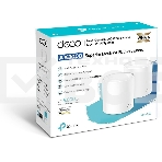 Система TP-Link Mesh AX3000 Whole Home Wi-Fi System, Wi-Fi 6, 2402Mbps (4 streams) at 5GHz and 574Mbps (2 streams) at 2.4GHz, 2 Gigabit ports of each unit, support OFDMA, MU-MIMO, 802.11k/v/r seamless roaming, support WPA3, HomecareTM system, easy setup a, фото10