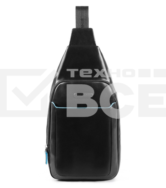 Рюкзак слинг Piquadro Blue Square CA4827B2/N черный натур.кожа