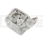 Розетка одноместная Kranz Mini OG IP54, с заземлением, о/у, серая, фото3