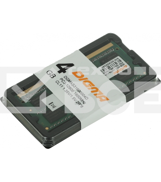 Оперативная память Digma, DDR3, 4GB (1x4 GB), 1600 MHz, CL11, SO-DIMM