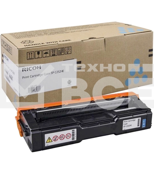 Картридж лазерный Ricoh тип SPC252HE голубой для SP C252DN/C252SF 6000 отп