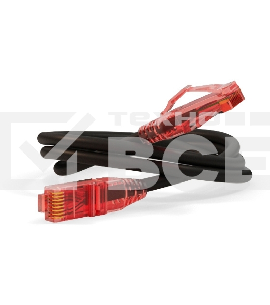 Патч-корд Hyperline PC-LPM-UTP-RJ45-RJ45-C5e-10M-LSZH-BK U/UTP, Cat.5e, LSZH, 10 м, черный