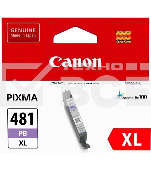 Картридж струйный Canon CLI-481XL PB 2048C001 фото голубой (8.3 мл) для Canon PixmaTS8140TS/TS9140