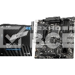 Материнская плата MSI PRO B760M-A WIFI, LGA 1700, Intel B760, 4xDDR5, 4xSATA, 2xM.2, 1xPCI-E 4.0 x16, 1xPCI-E 4.0 x4, 2xHDMI, 2xDP, 1x2.5Gb LAN, 2xUSB-A 2.0, 2xUSB 3.2 Gen 1, 2xUSB 3.2 Gen 2, 3x3.5 мм, 7.1, Micro-ATX, фото 1