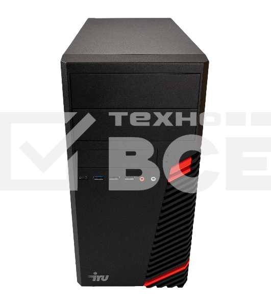 Компьютер  IRU Home 310H6SM MT i5 12400 (2.5) 16Gb SSD256Gb UHDG 730 Free DOS GbitEth 400W черный (1901043)