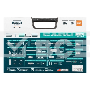 Набор инструментов STELS 141081/2'' 1/4'' CrV пластиковый кейс  69 предм.