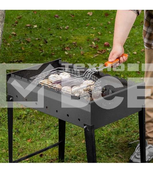 Решетка гриль 305х235х55мм объемная хромир. Camping Palisad