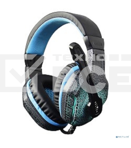 Наушники с микрофоном Oklick ZEUS HS-L400G черно-синие 1.8м мониторы оголовье (NO-3000 LED)