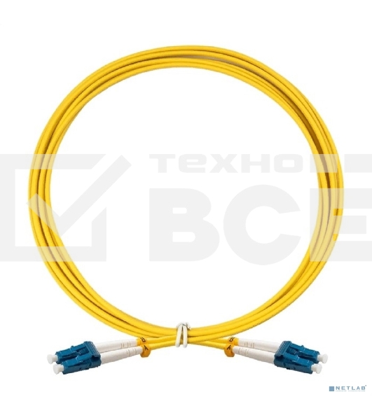 Патч-корд волоконно-оптический ExeGate FC-D-9-LC-LC-2M-LSZH (Шнур ВО SM 9/125 (OS2/G.652.D), LC/UPC-LC/UPC, Duplex, LSZH, 2м)