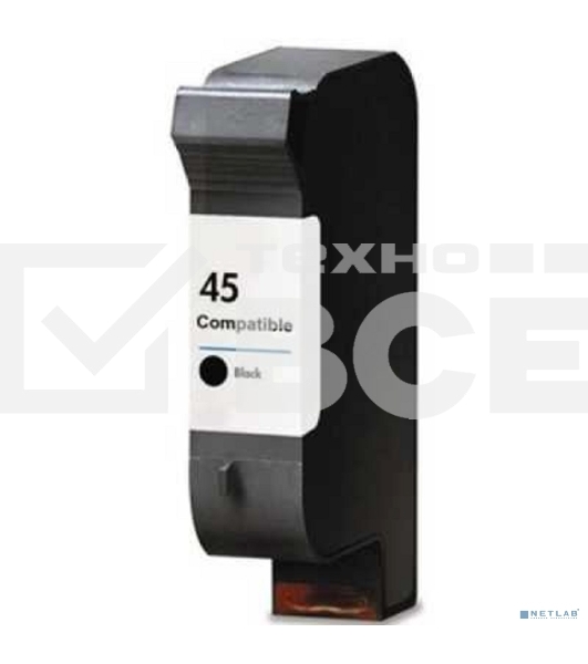 Картридж струйный HP №45 51645AE черный для HP DJ 7xxC/815C/880C/895C/9xxC/112xC/1220/6122/6127 (930стр.)