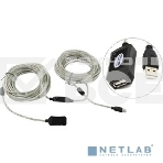 Кабель-адаптер Aopen/Qust USB2.0-repeater, удлинительный активный <Am-->Af> 20м (ACU823-20M) 6938510851345, фото2