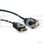 Кабель DisplayPort->VGA Cablexpert CCP-DPM-VGAM-6, 1,8м, 20M/15M, черный, экран, пакет, фото2