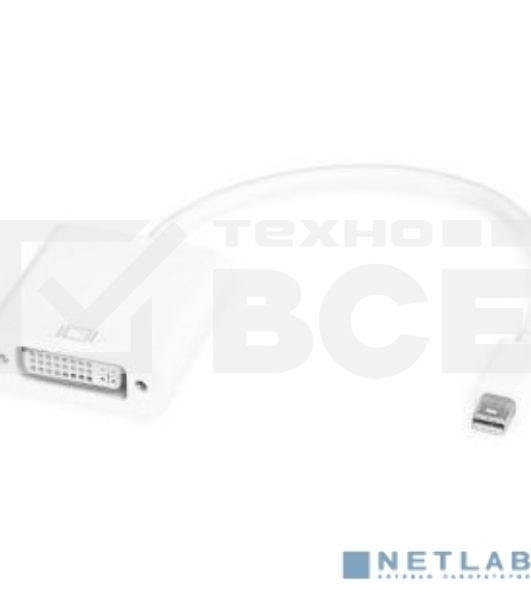 Адаптер-переходник Greenconnect Apple mini DisplayPort 20M > DVI 24+5F (GCR-MDP2DVI)