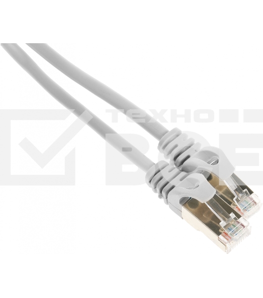 Патч-корд Premier PP22-2m 1000Гбит/с FTP 4 пары cat5E CCA molded 2м серый RJ-45 (m)-RJ-45 (m)