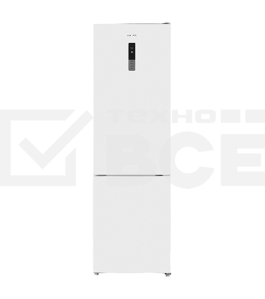 Холодильник Maunfeld MFF200NFW10 Inverter белый двухкамерный 271/106л морозилка снизу, No Frost