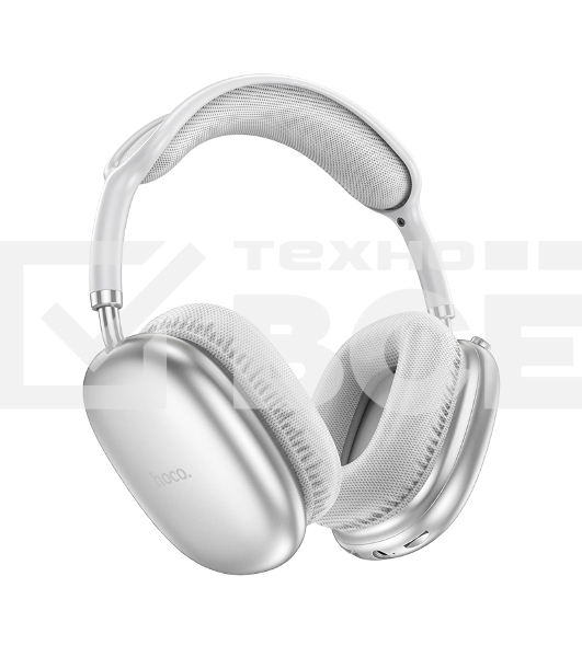 Наушники мониторные Hoco Air Triumph W35 серебристый беспроводные bluetooth оголовье