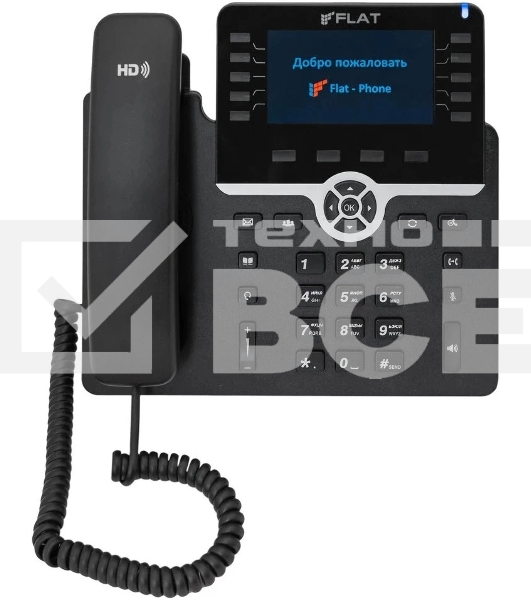 Телефон IP Флат Flat-Phone-B10 черный