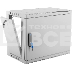 Шкаф коммутационный ЦМО (ШРН-9.350.1) настенный 9U 600x350мм пер.дв.стал.лист 200кг серый 300мм 180град., фото7