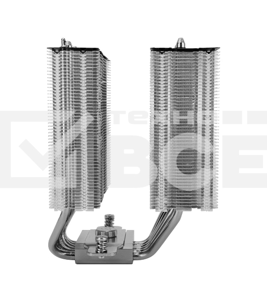 Кулер для процессора/ Thermalright Royal Knight 120 (4-pin PWM, 156mm, Ni/Cu, 6x6mm, 2x120mm, 80.45CFM/56.36CFM, 29.4dBA/28.4dBA, 2150RPM/1900RPM, S: 1200, 1700, 1851, 2011, 2066, 115X, AM4, AM5, black)