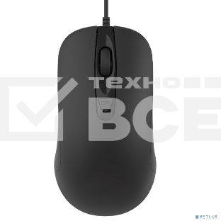 Мышь проводная CBR CM 110 черный, 2400 dpi, USB, кнопки - 4