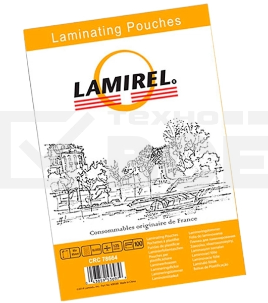 Пленка для ламинирования Fellowes 125мкм (100шт) 105x75мм Lamirel (LA-78663)