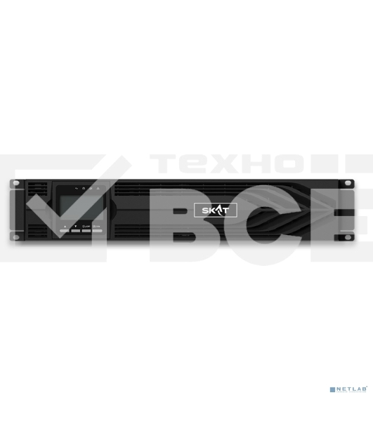 Источник бесперебойного питания Бастион SKAT-UPS 3000-RACK-ON-6X9 P3 Online, синус, 3000ВА/3000 Вт, стойка/на пол, 2xSchuko+1xC19, встр. АКБ 72В (6x9 А·ч), SNMP/USB/RS-232/EPO, доп блок до 4 шт SKAT BC 72/18S3, МПТ (8772)