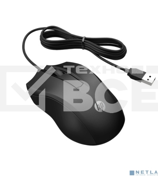 Мышь HP Wired Mouse 100 EURO cons