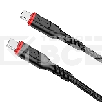 Кабель USB2.0 Hoco Type-C/Type-C, 3А, 60Вт, X59, 1м, черный, коробка, фото3