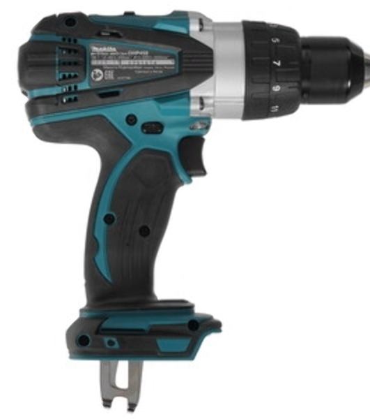 Дрель-шуруповерт Makita DHP458Z, 18 В, 0 Ач, 91 Нм, щеточный, ударный