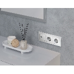 Комплект механизма розетки ALFA Серебро глянец 2USB A+C 20W (быстрая зарядка) QUANT (AP4110, VM177) MA411010, фото4