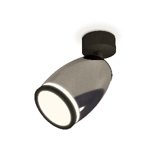 Комплект поворотного светильника Ambrella light XM1123004 DCH/SBK/FR черный хром/черный песок/белый матовый MR16 GU5.3 (A2210, C1123, N7121)