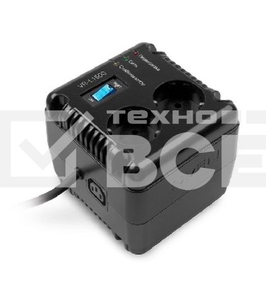 Стабилизатор напряжения Sven VR-L1500 500Вт, напряжение отключения нагрузки, В ~278 ± 3, ток срабатывания защиты (предохранитель), А - 8, время переключения, мсек - 10, рабочая частота, Гц - 50, максимальный выдерживаемый ток помехи (8/20мкс), А -10 000/6