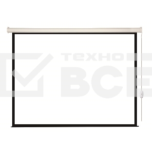 Экран с электроприводом Lumien Eco Control 220x220 см (раб. область 214х214 см) Matte White черная кайма по периметру 1:1