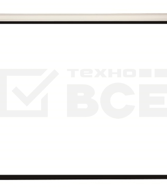 Экран с электроприводом Lumien Eco Control 220x220 см (раб. область 214х214 см) Matte White черная кайма по периметру 1:1