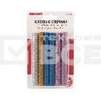 Клеевые стержни Rexant, Ø11 мм, 100 мм, цветные с блестками, 12 шт., блистер, фото5