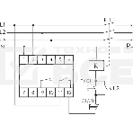 Реле напряжения CP-731 (трехфазный; микропроцессорный; контроль верхнего и нижнего значений напряжения; контроль ассиметрии; чередования фаз; монтаж на DIN-рейке 35мм 3х400/230+N 2х8А 1Z 1R IP20) F&F EA04.009.005, фото 1