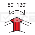 Угол внутренний 85х50мм METRA Leg 638021, фото2