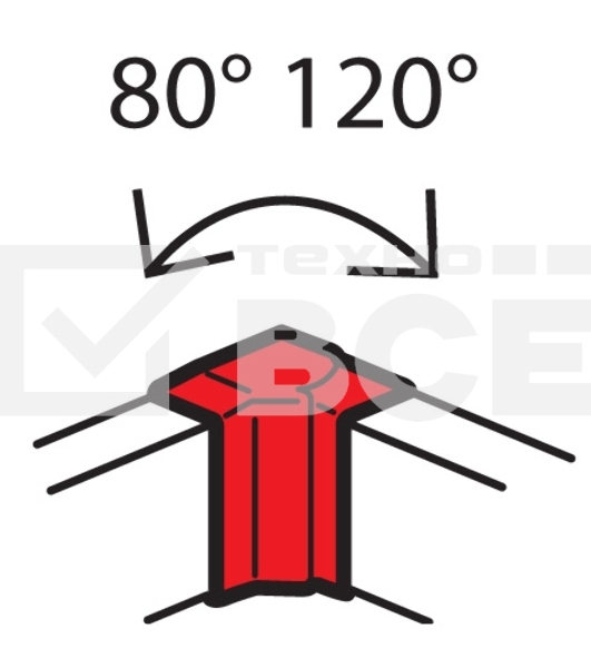 Угол внутренний 85х50мм METRA Leg 638021