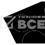 Варочная поверхность Hyundai HHE 6450 BG черный, фото2