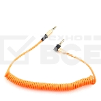 Кабель Cablexpert аудио 90˚ спиральный  CCAB-02-35MMLC-1.8MO. 3.5 Jack (M)/3.5 Jack (M), оранжевый, 1.8м, блистер, фото3