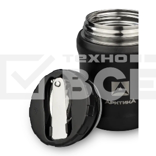 Термос для еды Арктика 311-500 0.5 л. черный, картонная коробка (311-500/BLACK)