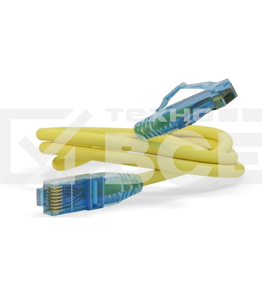 Патч-корд Hyperline PC-LPM-UTP-RJ45-RJ45-C6-2M-LSZH-YL Патч-корд U/UTP, Cat.6, LSZH, 2 м, желтый