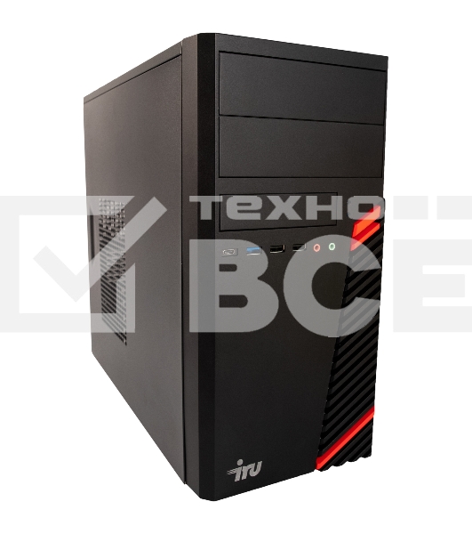 Компьютер  IRU Home 310H6SM MT i5 12400 (2.5) 16Gb SSD256Gb UHDG 730 Free DOS GbitEth 400W черный (1901043)