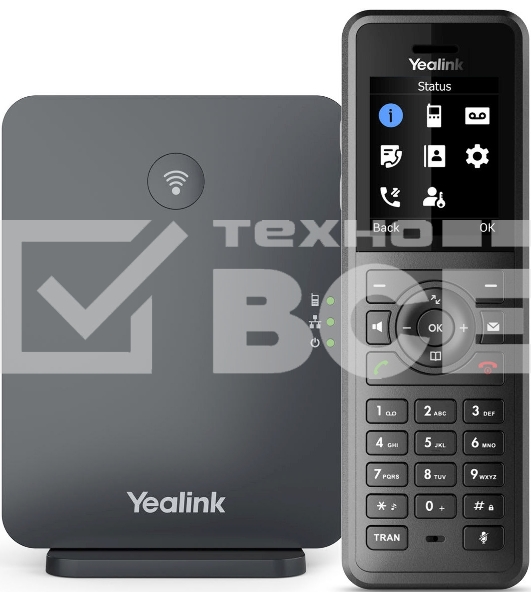 Телефон SIP Yealink W77P черный