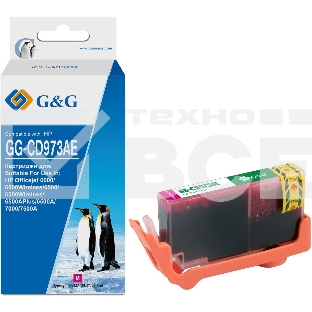 Картридж струйный G&G GG-CD973AE пурпурный (14.6 мл) для HP Officejet 6000/6500/6500A/7000/7500A