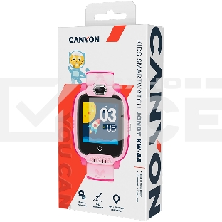 Смарт-часы CANYON Jondy KW-44, 1.44''IPS 240*240, ASR3603S, Nano SIM, 192+128MB+512MB TF Card  розовый