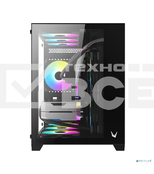 Компьютерный корпус AeroCool / Formula Crystal Z5 черный без БП mATX 1x120mm 2xUSB2.0 1xUSB3.0 audio bott PSU