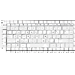 Клавиатура для ноутбука HP 14-bp000 белая, фото3