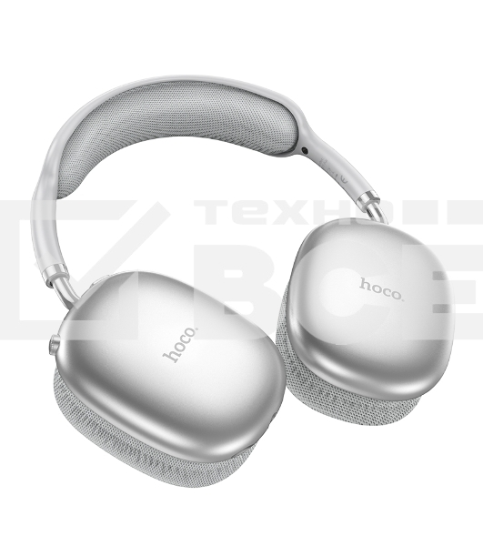 Наушники мониторные Hoco Air Triumph W35 серебристый беспроводные bluetooth оголовье